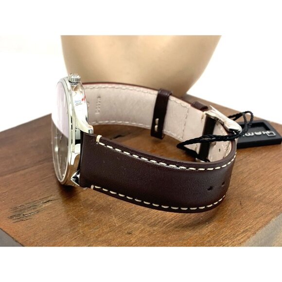 Hamilton Men's Watch H38525561 Swiss Automatic Green Dial Leather Band 40mm - Picture 10 of 15